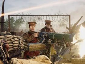 Imagem de Over The Top: WWI na Steam, com clima de guerra em grande escala