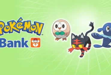 Imagem oficial do Pokémon Bank com arte do serviço de armazenamento no Nintendo 3DS