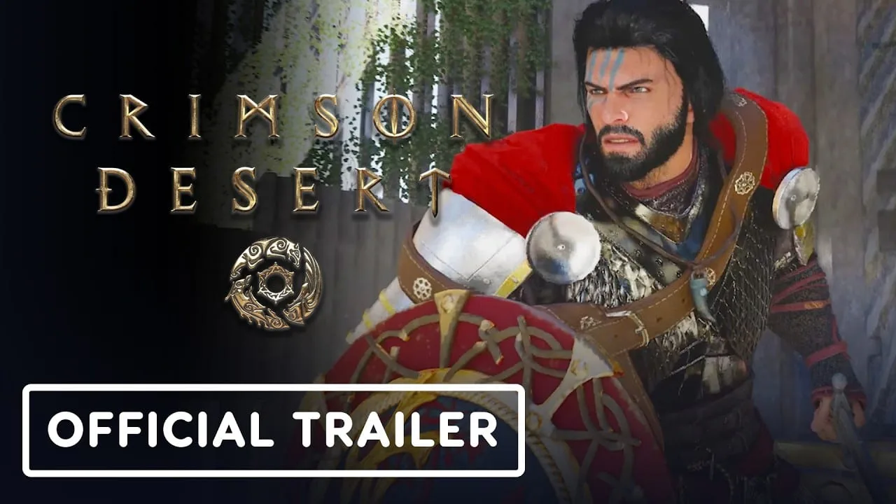 Imagem promocional de Crimson Desert divulgada na Steam