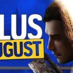 Logo do PlayStation Plus em fundo preto