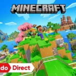 Minecraft rodando no Nintendo Switch 2 com gráficos vibrantes
