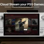 Steam Deck com destaque para o app Asobi: Remote Play e o streaming de jogos do PS Plus