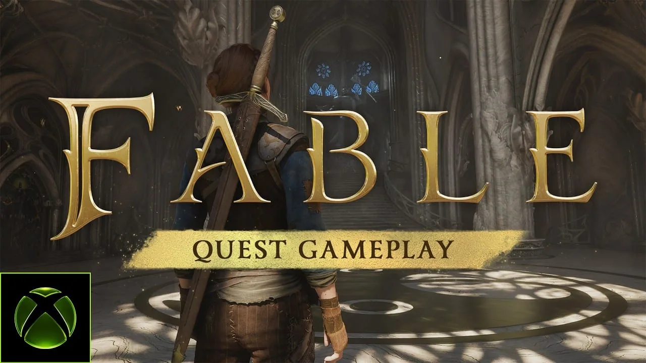 Thumbnail oficial de Fable - Official Quest Gameplay | gamescom 2026 no canal Xbox