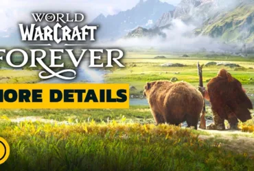 Arte de World of Warcraft: Forever destacando a versão beta do jogo da Blizzard