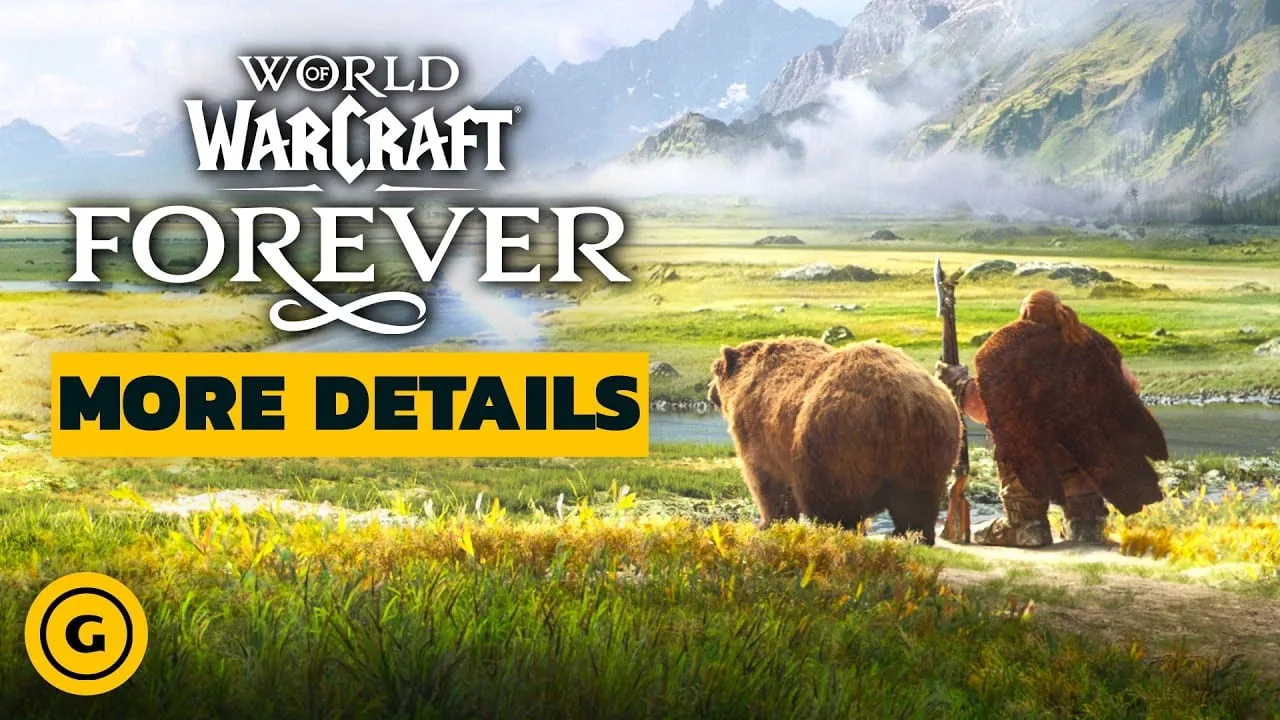 Arte de World of Warcraft: Forever destacando a versão beta do jogo da Blizzard