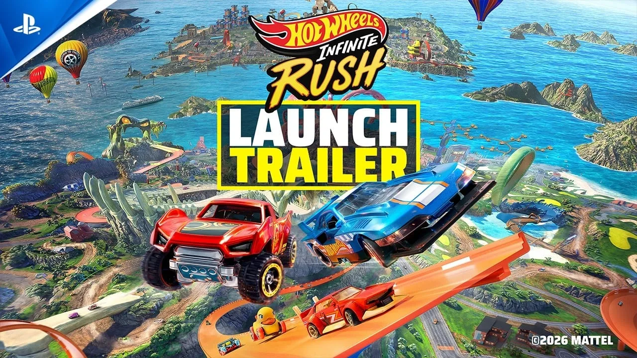 Hot Wheels Infinite Rush no trailer de lançamento para PS5