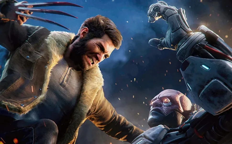 Imagem de Marvel’s Wolverine mostrando trecho de gameplay e interface do jogo