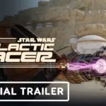 Imagem do trailer oficial de Star Wars: Galactic Racer com foco em podracing