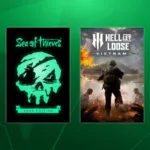 Imagem promocional de Xbox com Sea of Thieves e Hell Let Loose Vietnam