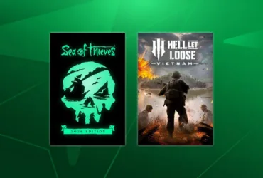 Imagem promocional de Xbox com Sea of Thieves e Hell Let Loose Vietnam