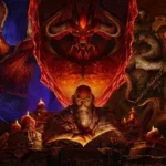 Key art de Diablo 4 Season of Hell's Legacy com visual sombrio da nova temporada