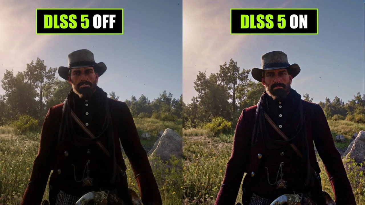 DLSS 5 em Red Dead Redemption 2? Vídeo no X mostra teste com RTX 4090 e modo Qualidade em 1440p