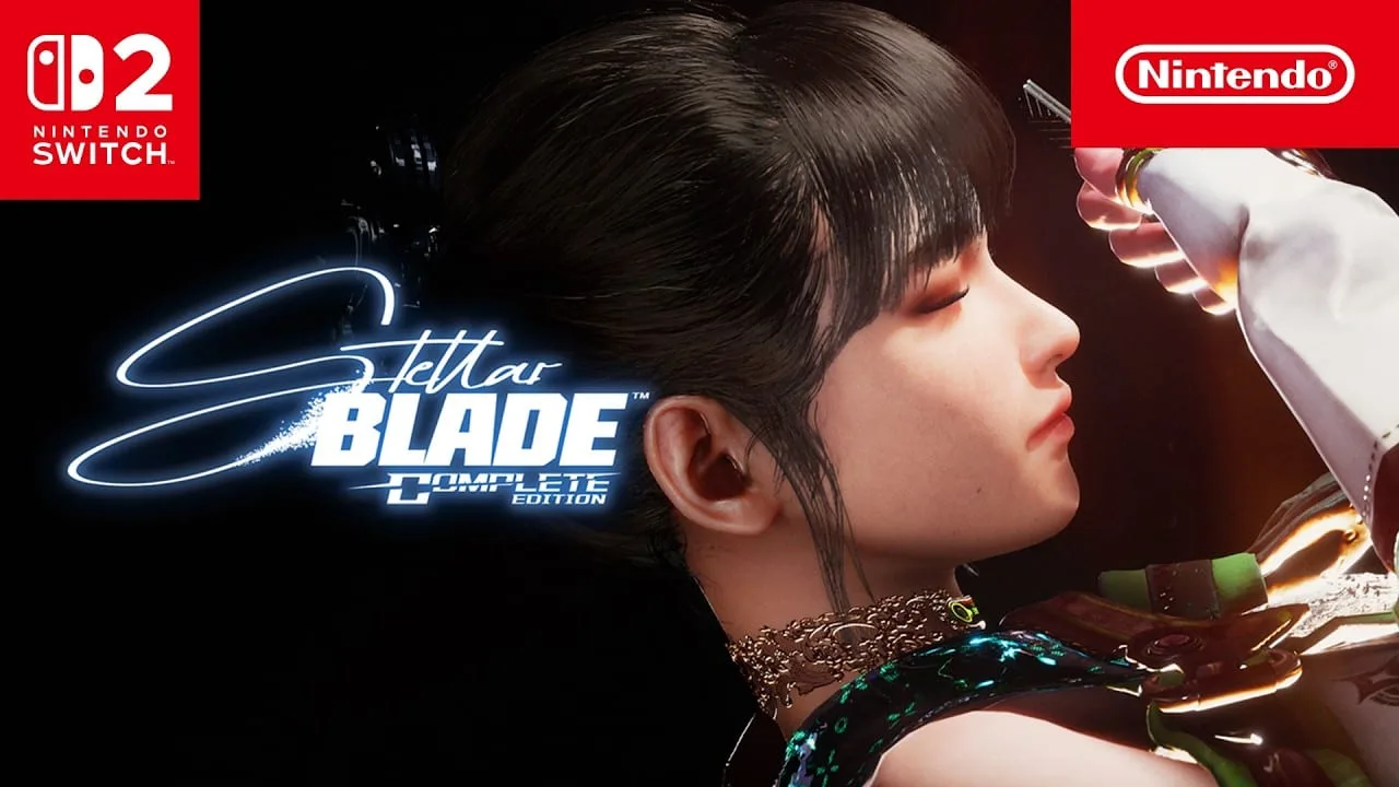 Thumbnail do trailer oficial de Stellar Blade Complete Edition para Nintendo Switch 2