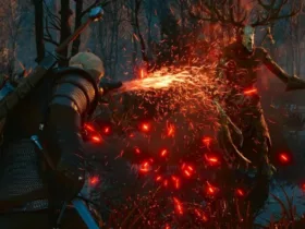 The Witcher 3 Remastered em arte de divulgação da atualização para consoles