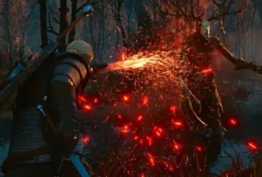 The Witcher 3 Remastered em arte de divulgação da atualização para consoles