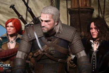The Witcher 3 Wild Hunt com Geralt de Rívia em cena promocional